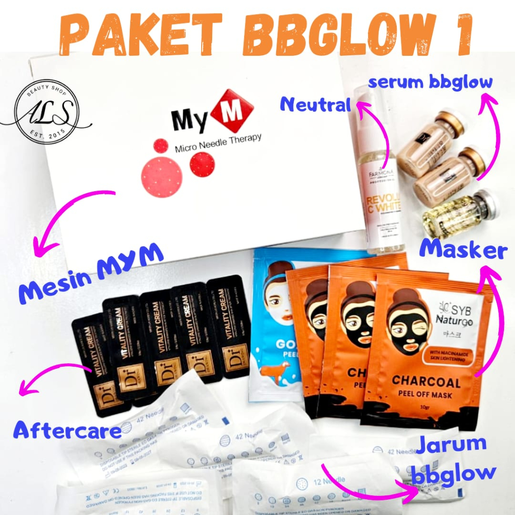 Paket BB Glow 1/Paket Hemat BB Glow / Paket Dermapen MYM Original / Dermapen / Paket BB Glow
