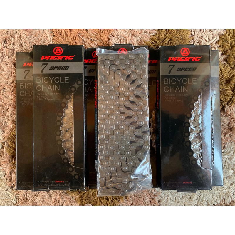 Rantai Sepeda MTB Gunung [ Balap 116L ]  6 / 7 Speed PACIFIC