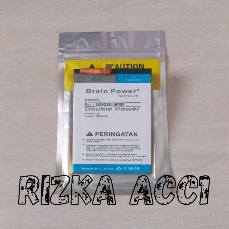 Baterai Batre For LB002 Lenovo S5 K520 K520T Double Power Battery Hp