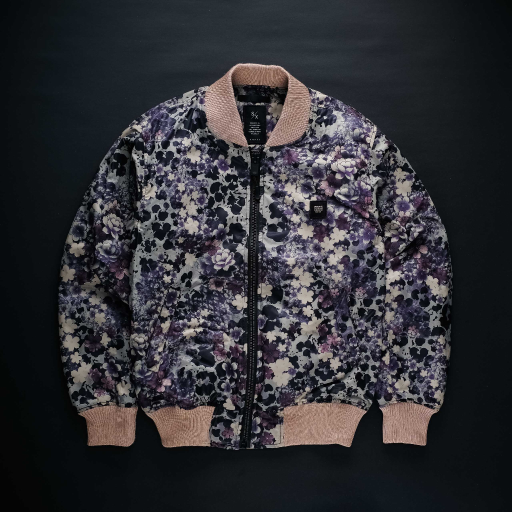 SIXPAX COSMOS BOMBER JACKET MAROON