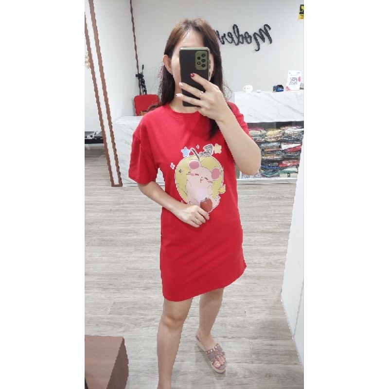 Dress HNJ motif hamster