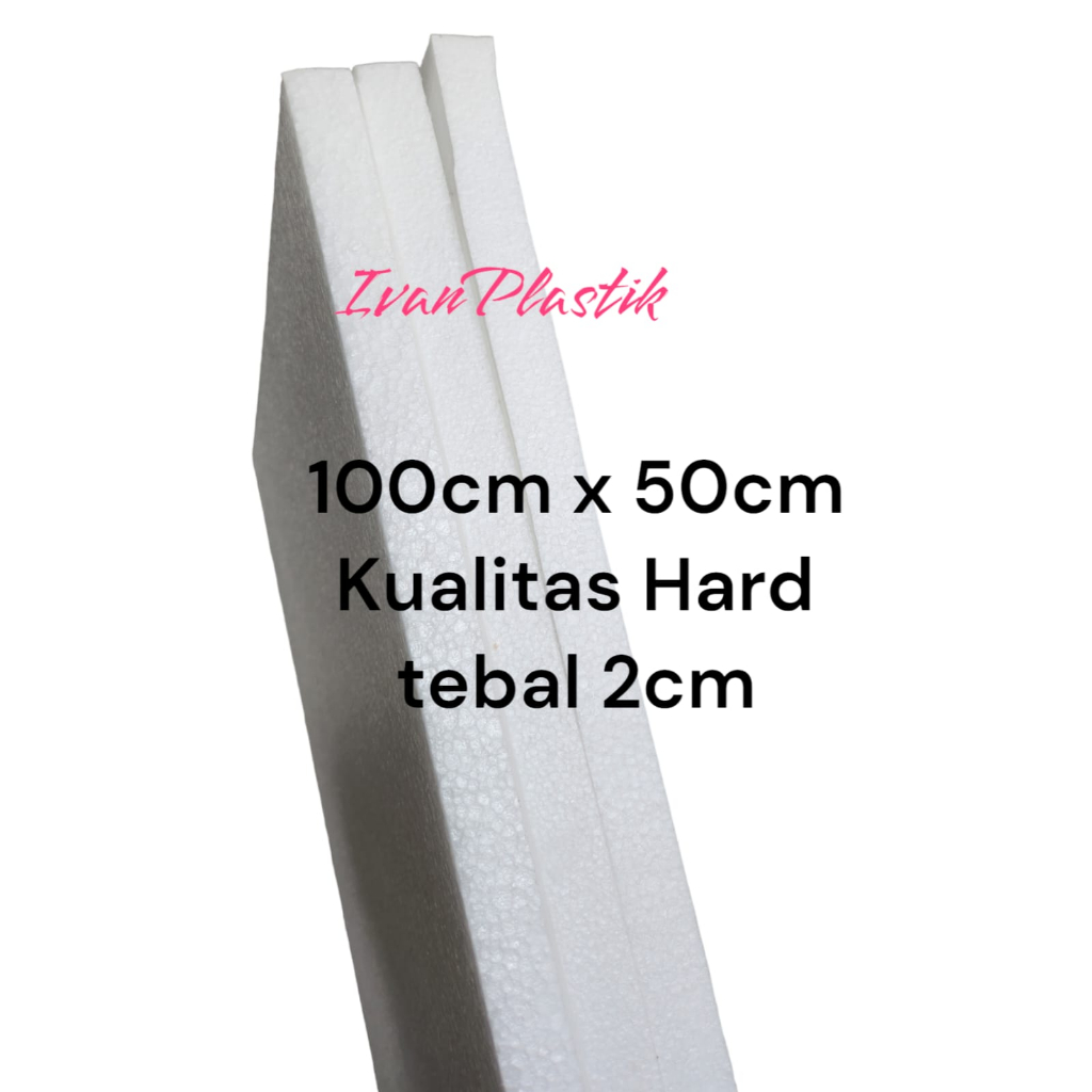 

STYROFOAM LEMBARAN KUALITAS HARD 100CM X 50CM TEBAL 2CM