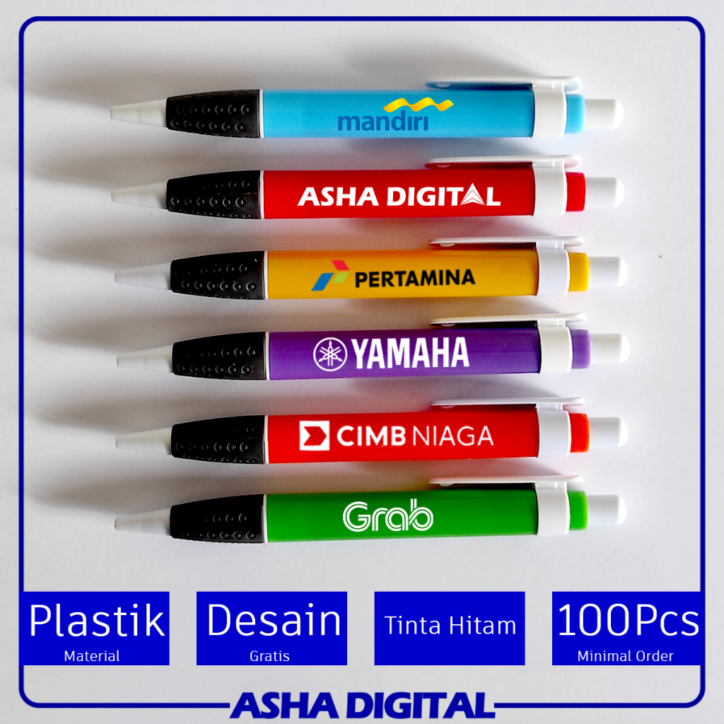 

Pulpen Mekanik Besar Promosi Souvenir | Bolpoin Custom Logo Tulisan | Pen Print UV | Pena Lucu Warna Warni | Cetak Ballpoint | Asha Digital