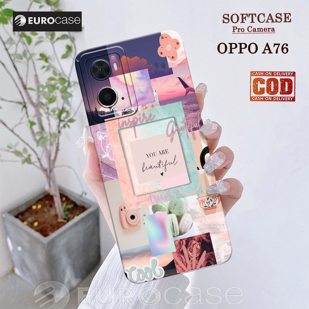 Casing Hp Oppo A76 - Fashion Case Aesthetic - Soft Case Hp Oppo A76 - Kesing Hp Oppo A76 - Softcase 