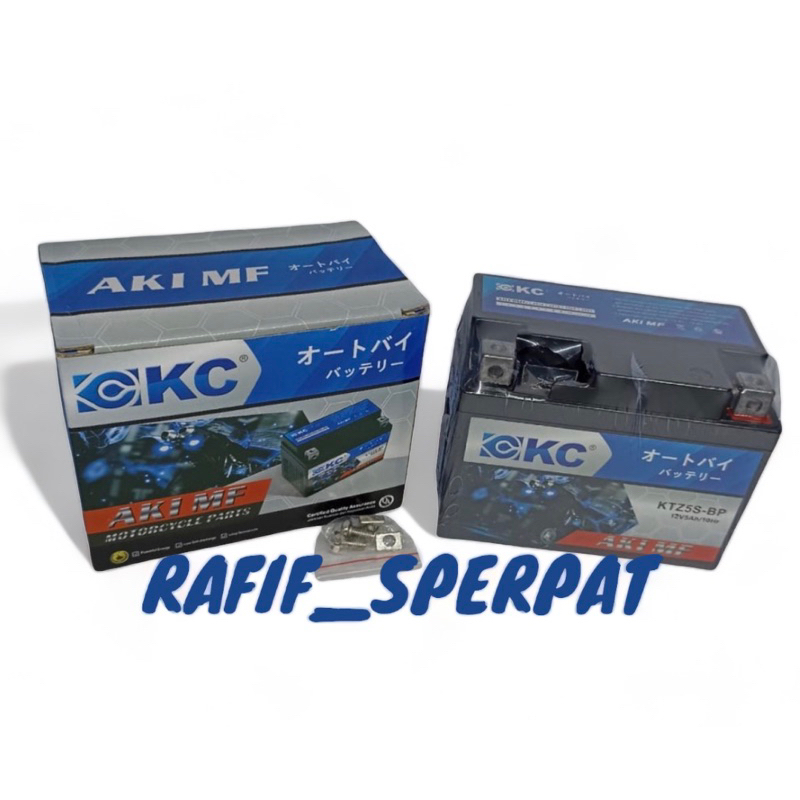 AKI ACU UNTUK MOTOR KTZ 5S BP UNTUK MOTOR KHARISMA REVO SECOOPY BEAT SHOGUN 125 SPIN DLL