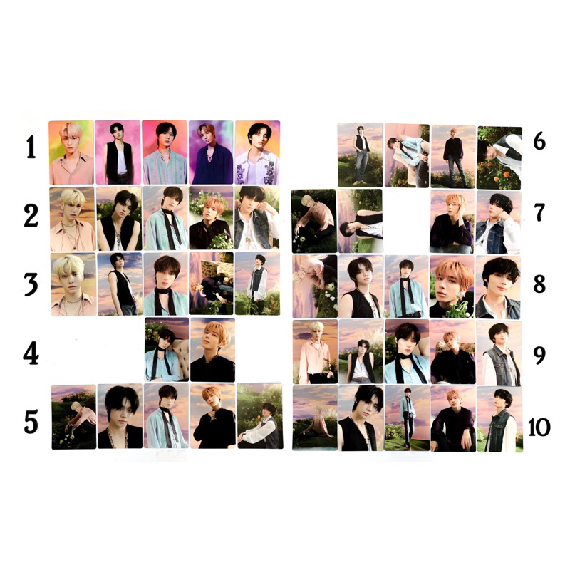 [sharing] TXT - ACT : SWEET MIRAGE MD Mini Photocard SET (PC NO 02 - 10)