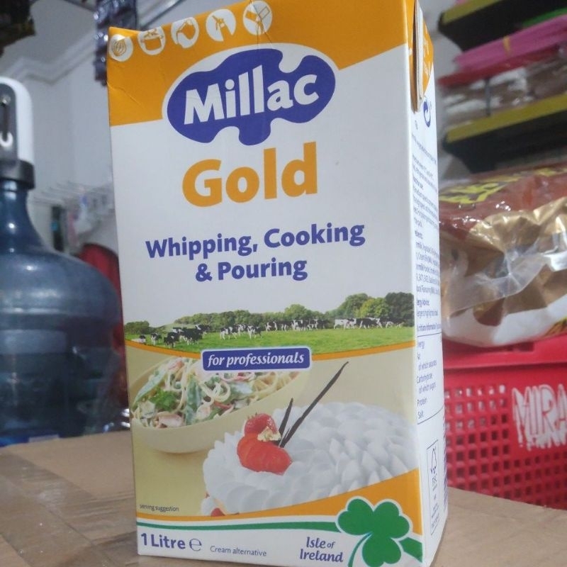 

LANGSUNG KIRIM whipping cream milac gold cooking cream dan pouring 1L