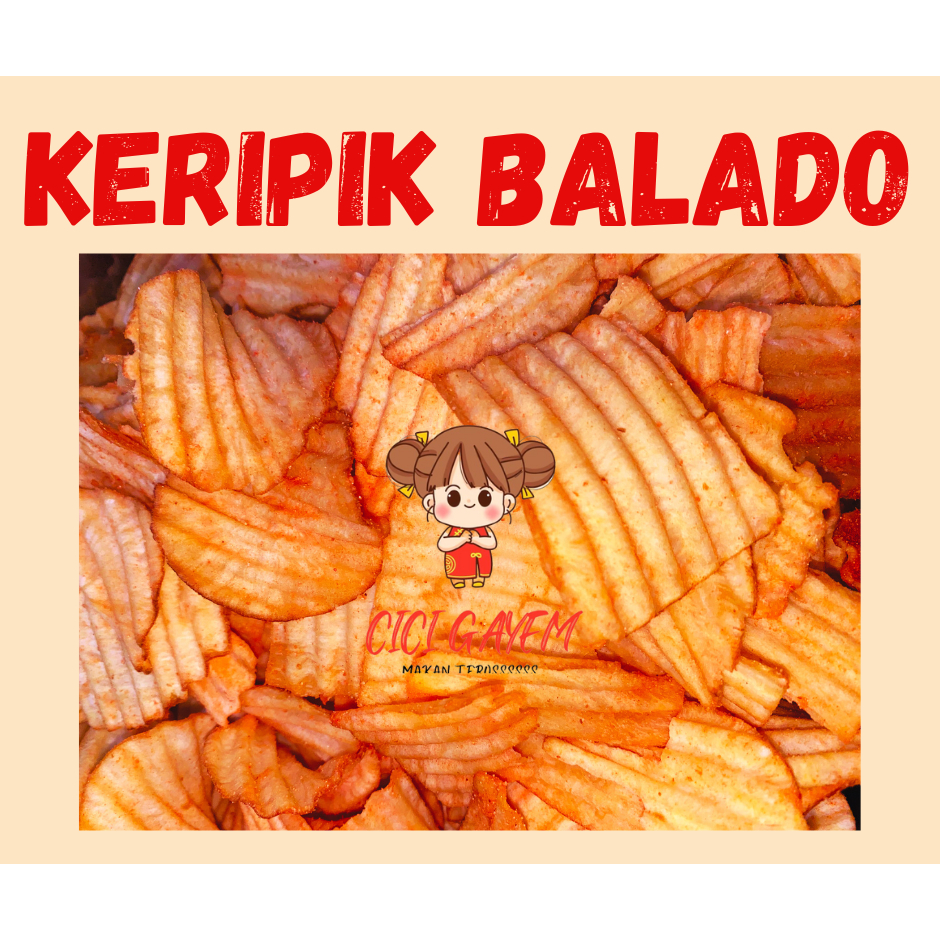 

KERIPIK CHUBA CAMILAN SNACK SINGKONG KERIPIK BALADO 018