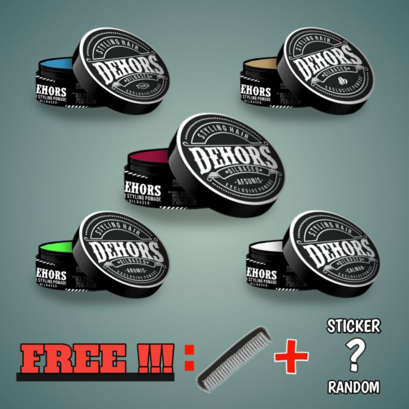 Pomade Rambut/ Pomade Rambut Murah / Pomade Aroma/ Pomade Warna/ Pomade Oil Base