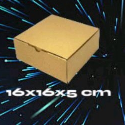 

Box kardus packing 16x16x5 cm