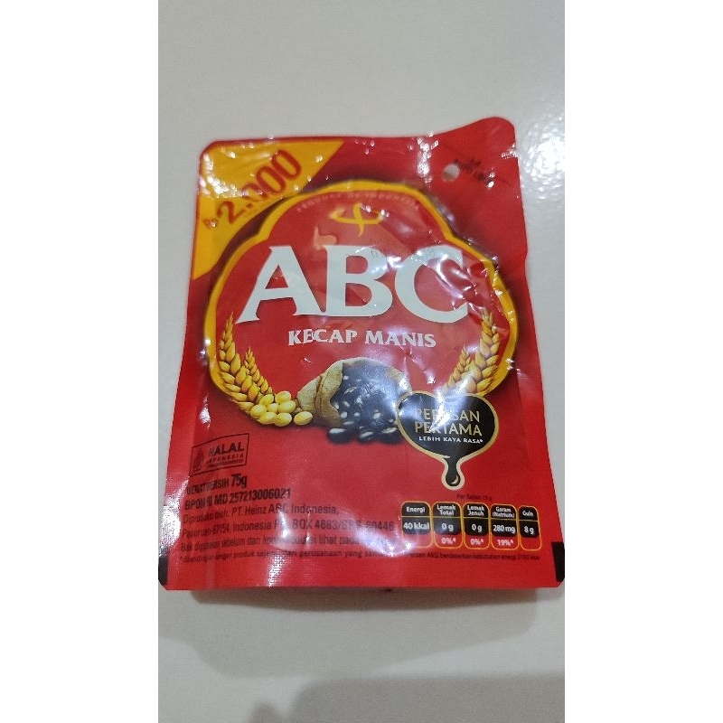 

ABC kecap Manis 75 gram 2000 an