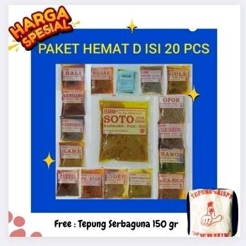 

[FREE TEPUNG KRIUK] BUMBU MACHMUDAH PAKET HEMAT ISI 20 (BISA COD) BMM BUMBUMAHMUDA