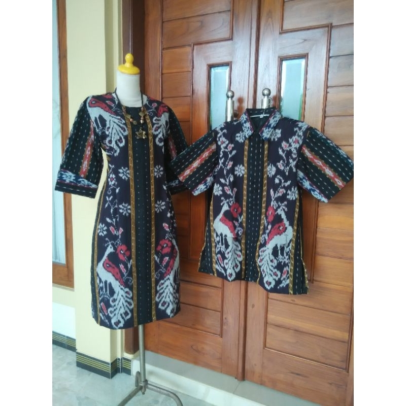 baju kople tenun merak