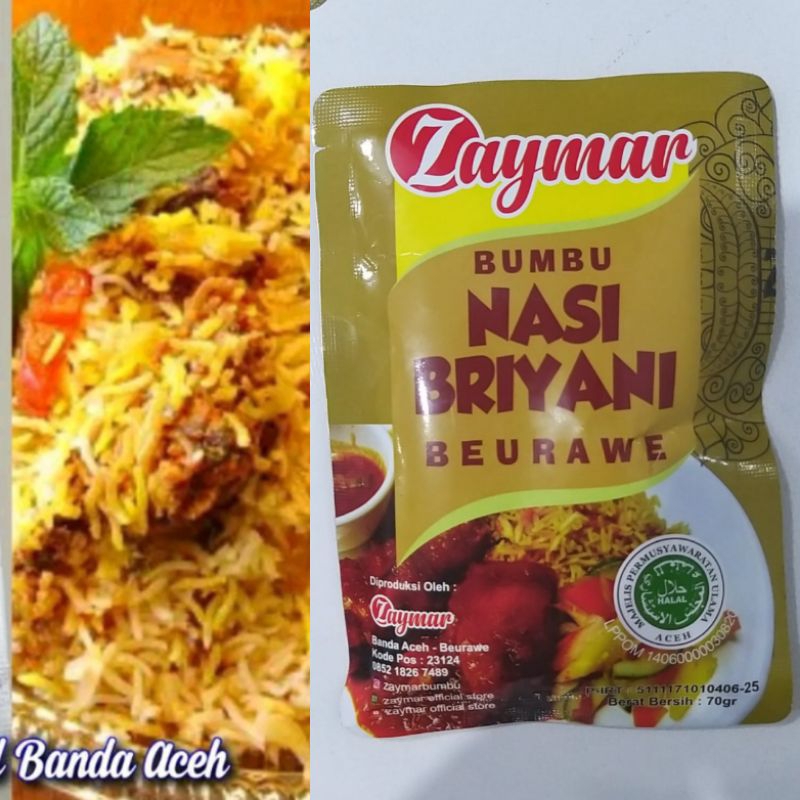 

ZAYMAR Bumbu Basah Nasi Briyani 80 g | Takaran untuk 6 Porsi