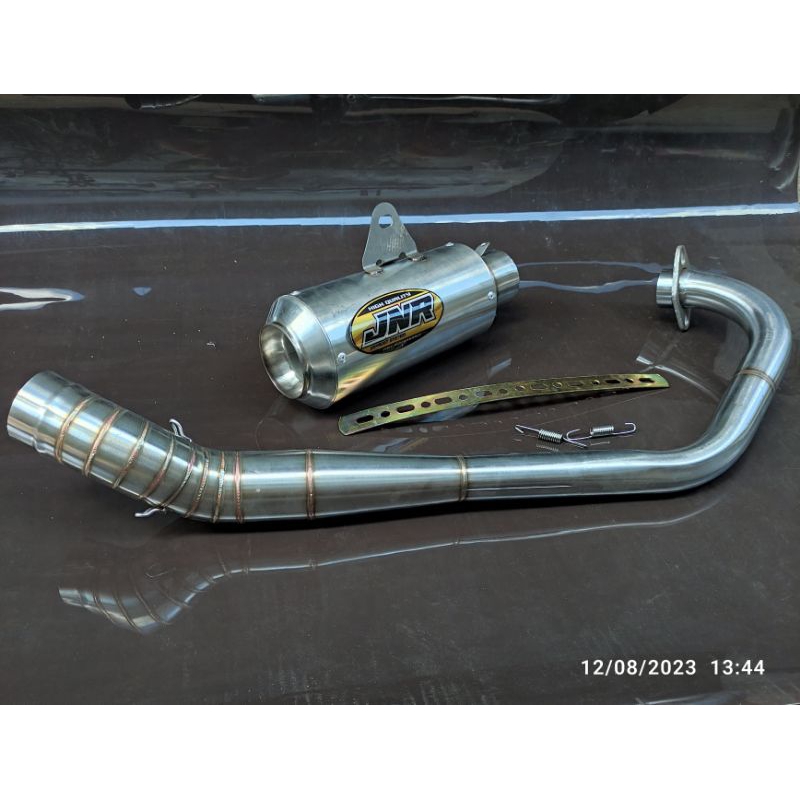 Knalpot GRATIS LASER DRAG  MX FFA DAN FU PORTING 147CC - 250CC  ORIGINAL JNR EXHAUST SYSTEM