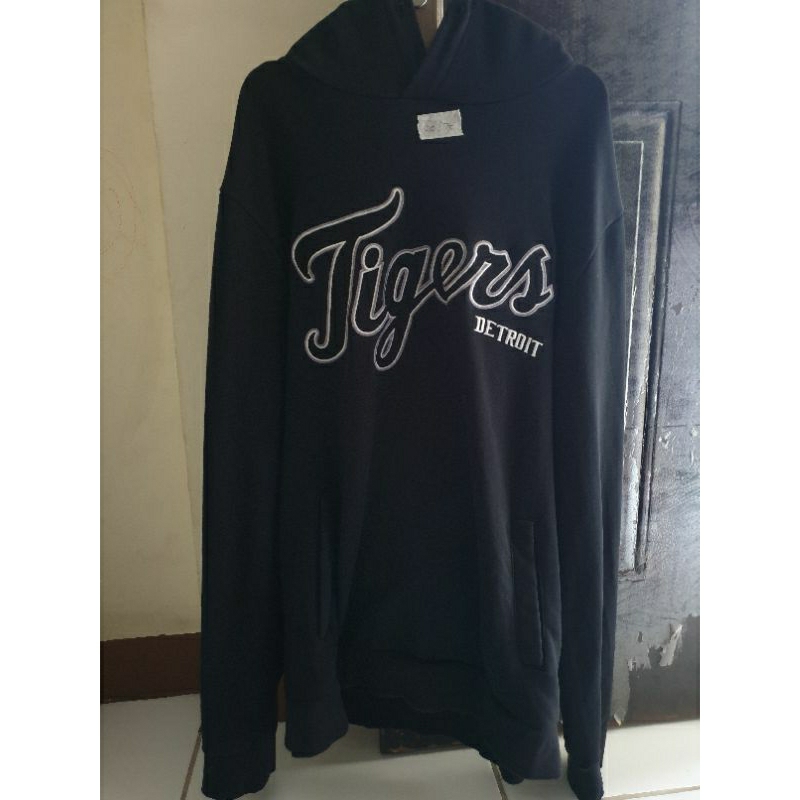 Hoodie MLB Tigers Detroit hitam