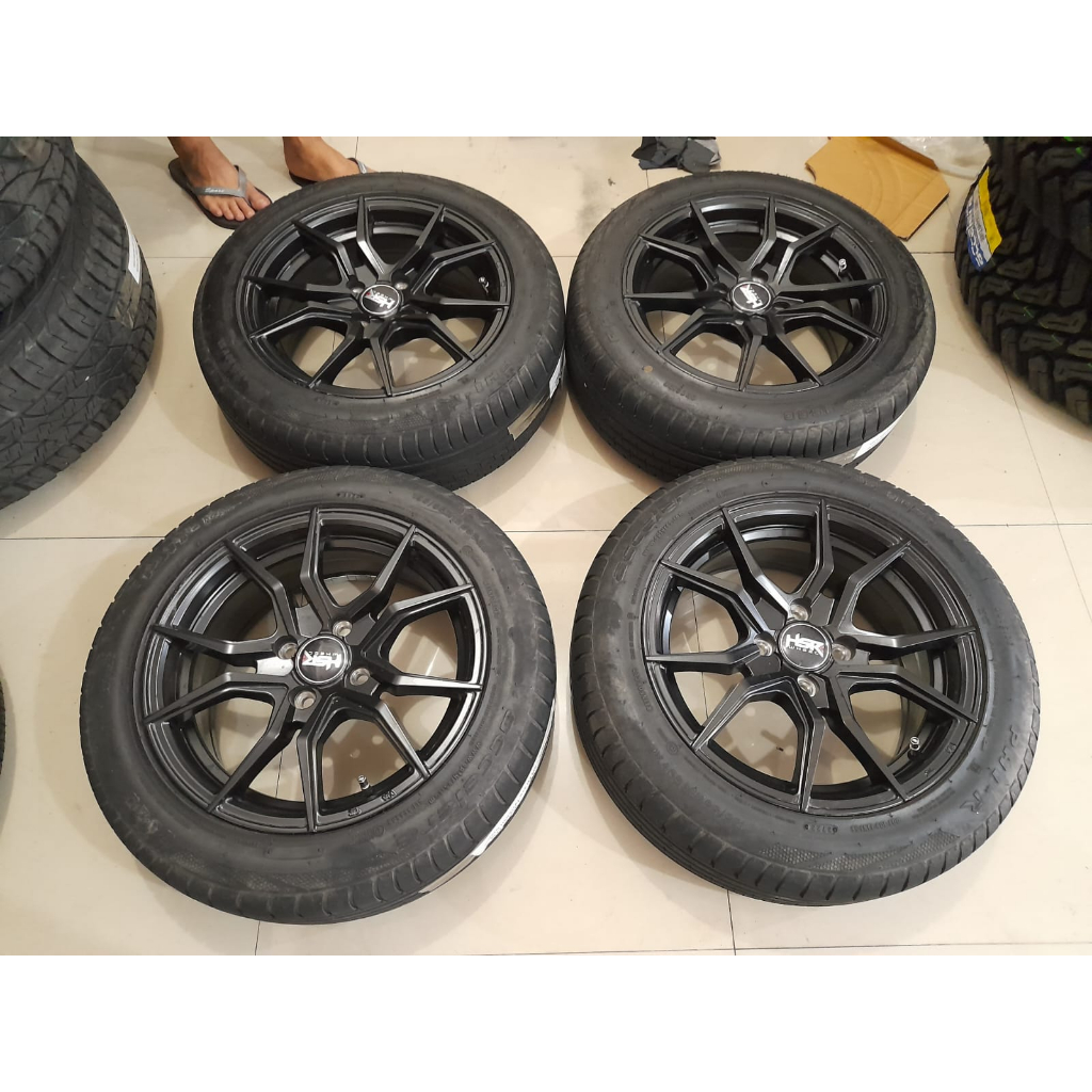 VELG MOBIL SECOND HSR VITAL HSR RING 15 LEBAR 6,5 PCD 4X100 + BAN 195 55 R15
