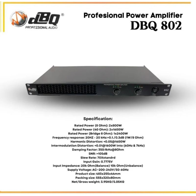 POWER AMPLIFIER SOUND SYSTEM BUILD UP | dBQ 802