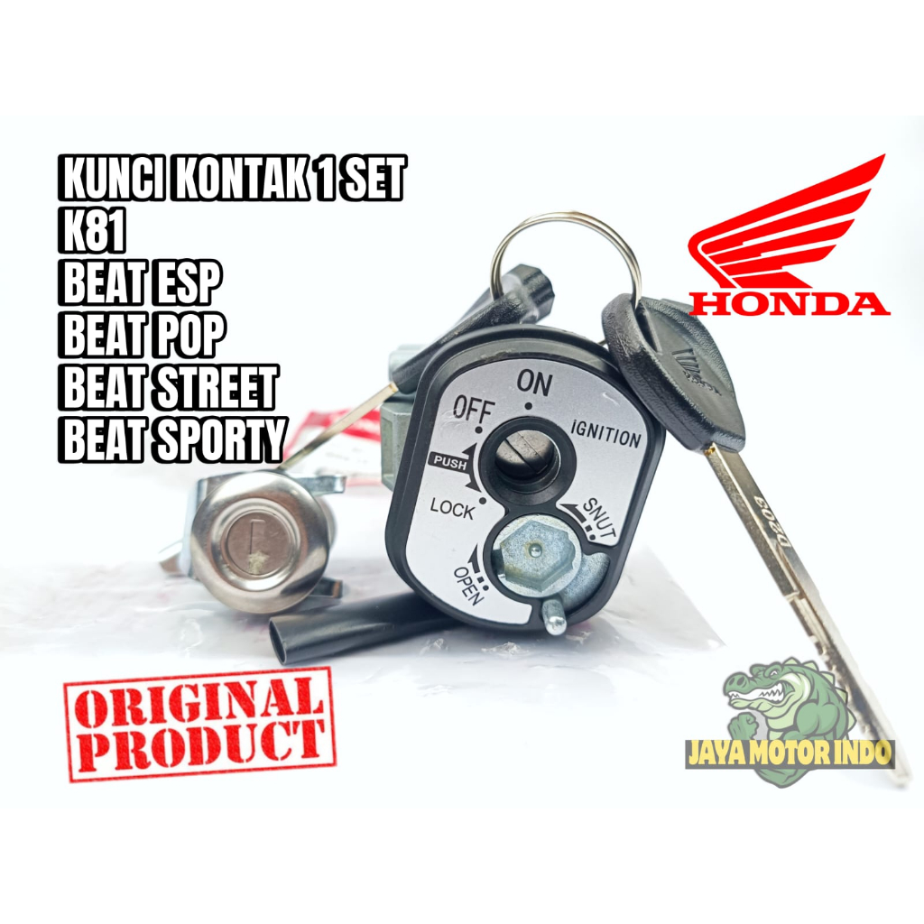 ORI kunci kontak set + kunci jok beat fi esp 2017, beat street K81