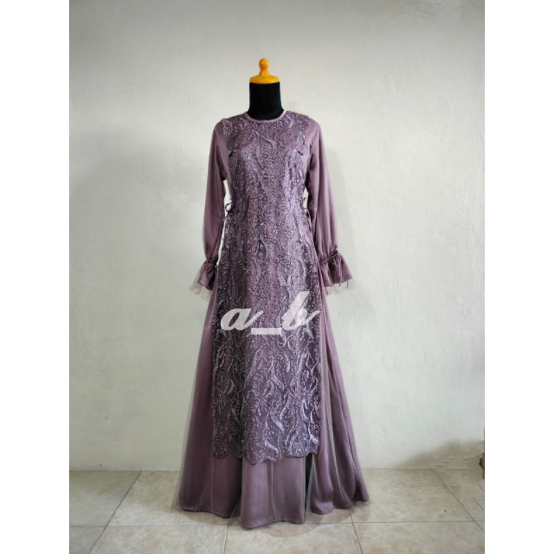 Gamis Lace-Custom Made-Pre Order-Gamis Batik- Abaya Wanita Muslimah Syar'i-Sarimbit Batik-Custom Siz