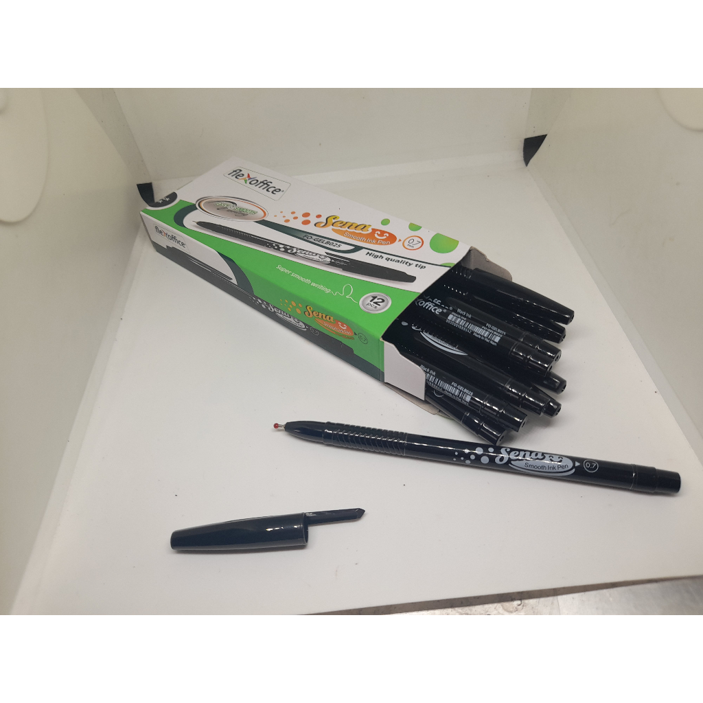 

pen flex office sena harga 1 kotak isi 12 pcs 0,7mm ada 3 warna