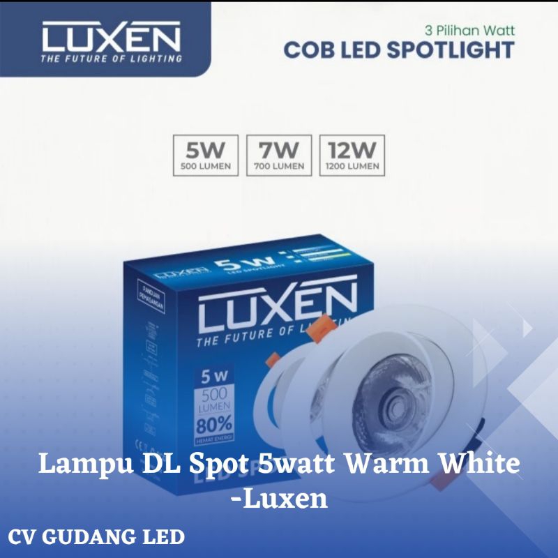 Downlight LED Spotlight 5 Watt Warm White - Luxen