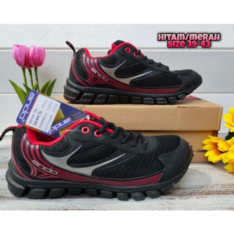 SEPATU ANDO BONDY & MARCELLO  - SLIP ON PRIA HITAM