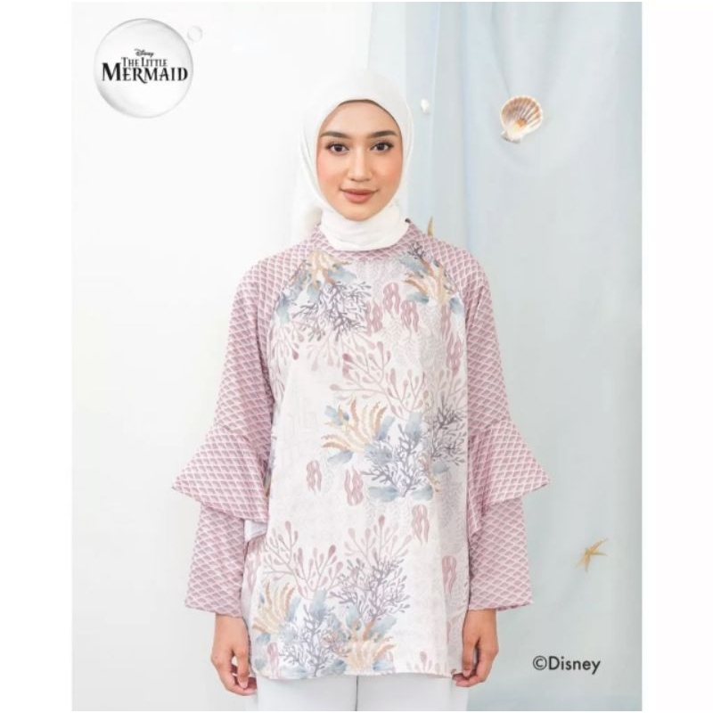 geulis mermaid deep sea blouse dusty pink