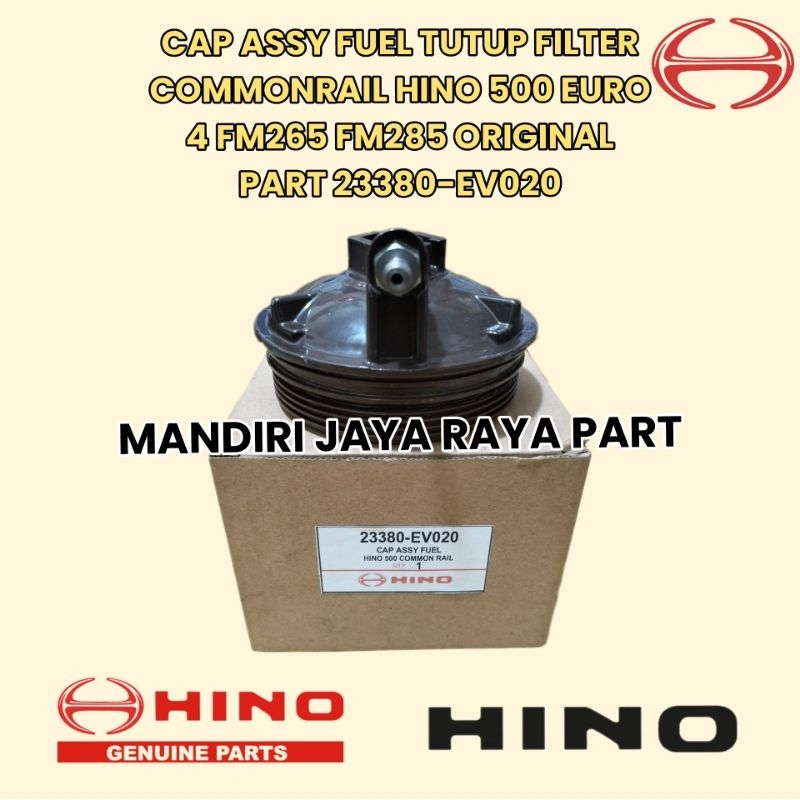 CAP ASSY FUEL TUTUP FILTER COMMONRAIL HINO 500 FM265 FM285 23380-EV020