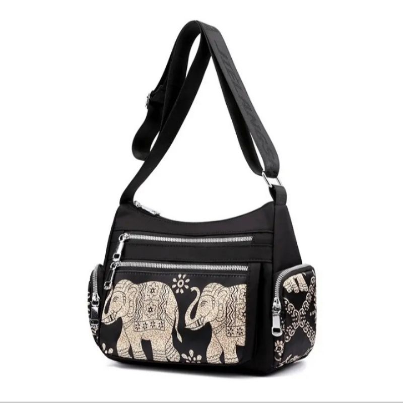 Tas selempang wanita chibao ory import 8896 motif gajah