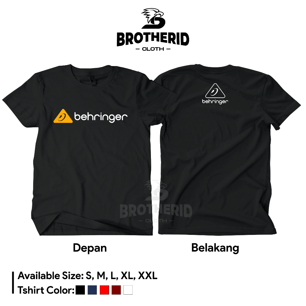Kaos Behringer Mixer Audio v2 Baju Operator Sound System Original