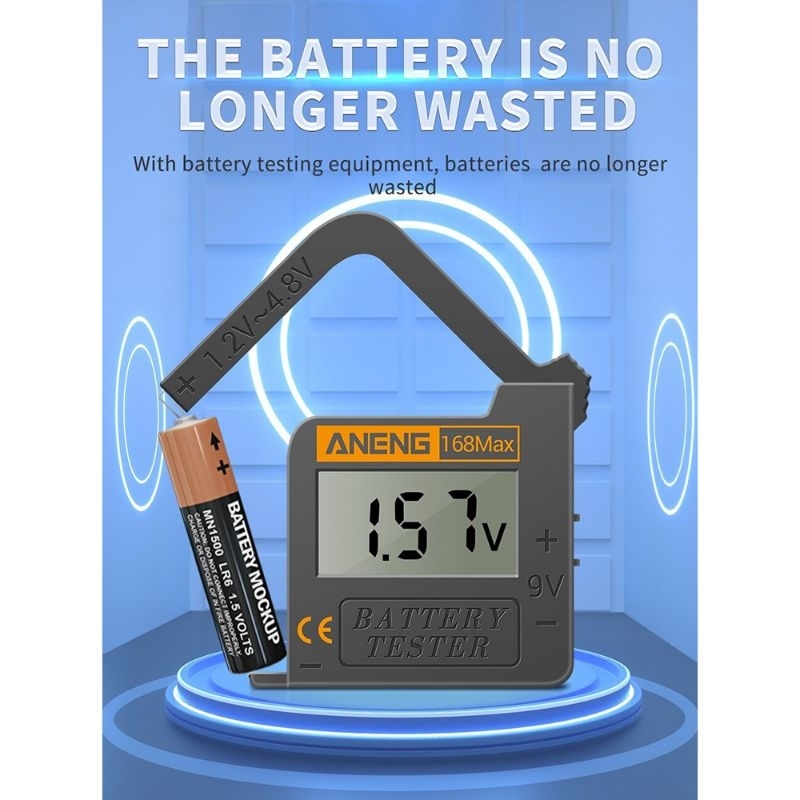 Tester Baterai Capacity Checker 18650 AA AAA Display Digital