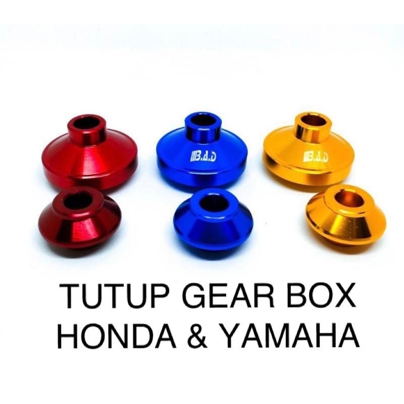 tutup gear box cnc variasi warna - cover gear box depan motor bebek matic universal