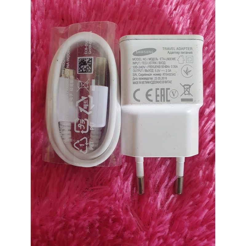 charger original bawaan hp Samsung 2A micro usb