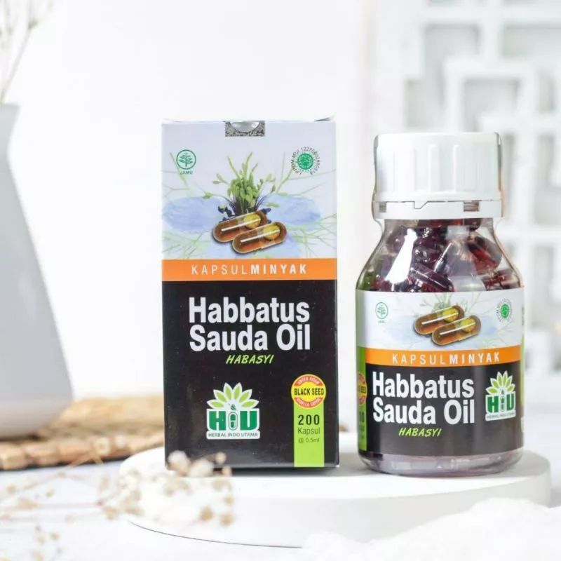 habbatussauda oil hiu 200 kapsul dan 120 kapsul