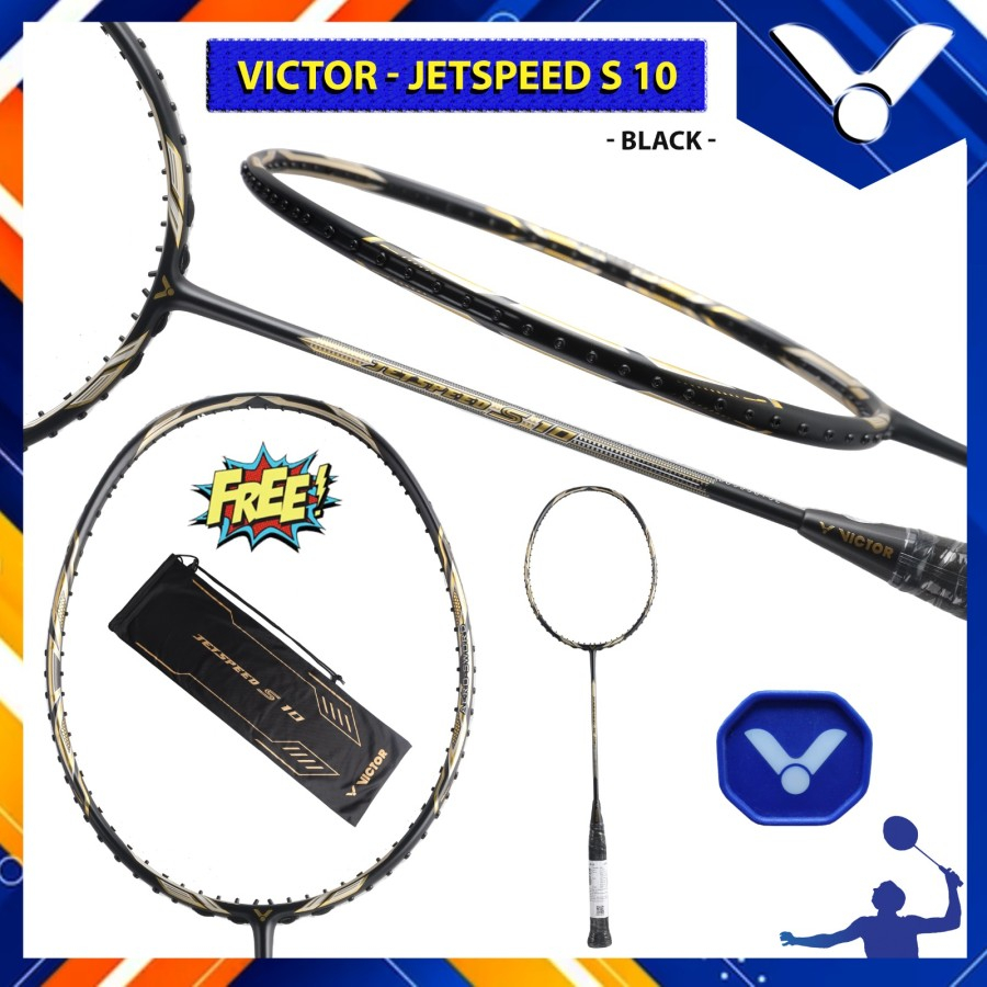 Raket Badminton Original Victor Jetspeed S10 S 10 JS10C JS-10 C