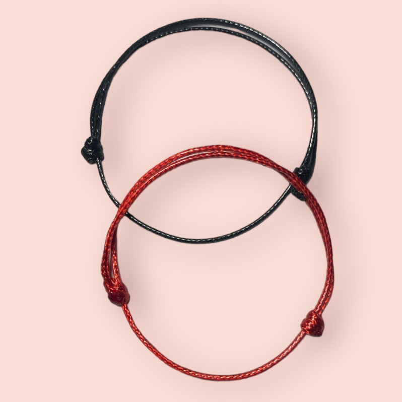 gelang tali polos korean style gelang kaki tangan unisex 1mm