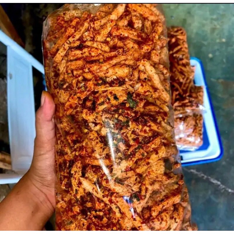 

Basreng Bandung Pedas Daun Jeruk 500Gram