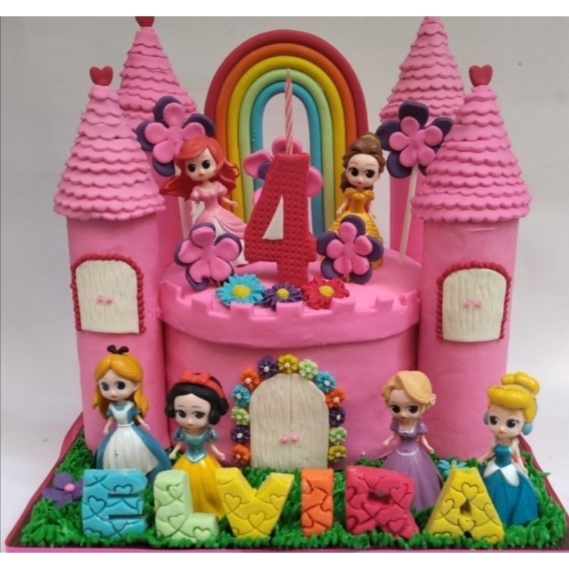 

Cake Ultah Castle Princess D18cm / Cake Ultah Pink/ Cake Ultah Enak /
