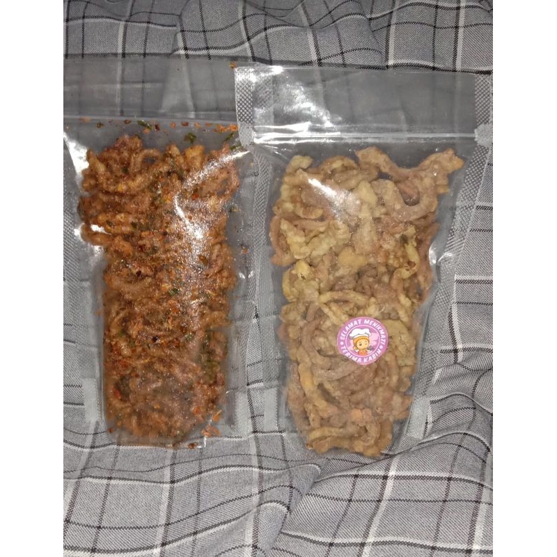 

Usus Crispy 150 Gram Murah Kripik Krispi Gurih Spesial Homemade Tradisional Cocok Untuk Cemilan dan Lauk Makan