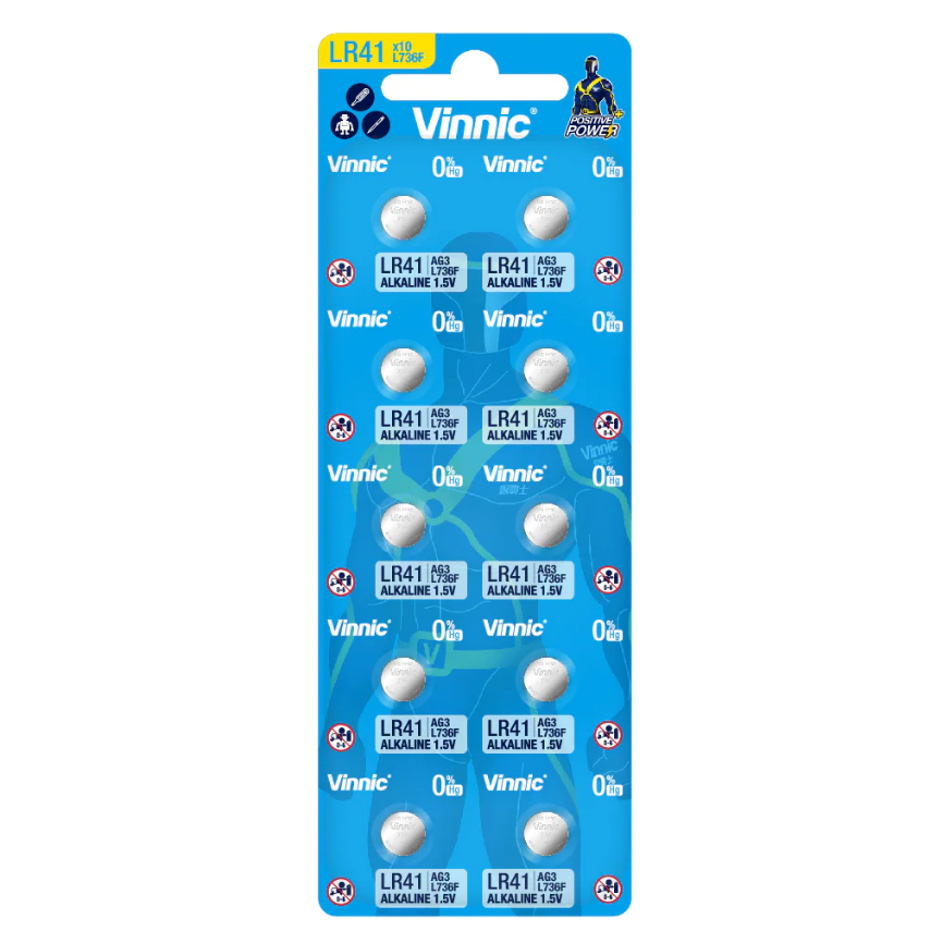 Baterai Vinnic LR41 Vinnic AG3 Vinnic 736 Vinnic L736F Vinnic LR48 Vinnic AG5 Vinnic L754F Original