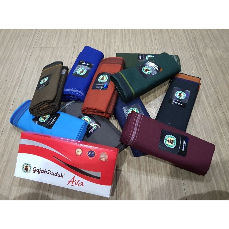 SARUNG GAJAH DUDUK ASIA DUPLEX POLOS WARNA