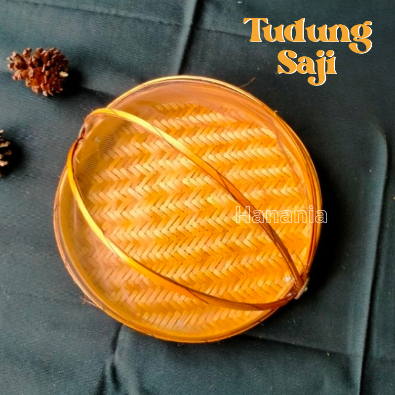Tudung saji bambu | Anyaman bambu unik wadah makanan I Keranjang anyaman bambu Unik