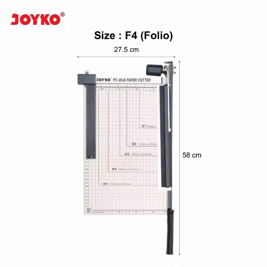 

Paper Cutter / Pemotong Kertas Joyko PC-2638 / F4