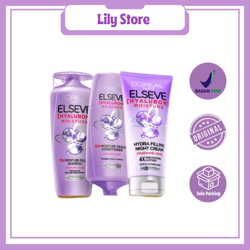 LOREAL PARIS - Elseve Hyaluronic Shampoo/Conditioner/