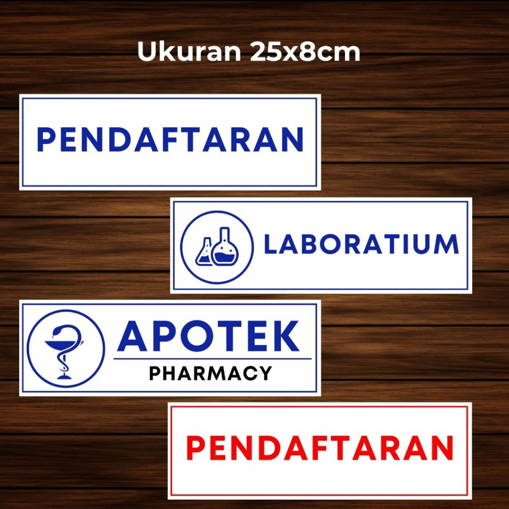 

Stiker Label Ruangan Klinik