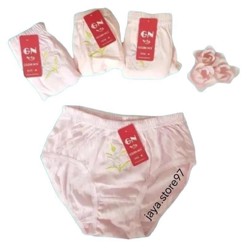 CD GOLDEN NICK MOTIF BUNGA / CD Wanita Dewasa 3 PCS - 6 PCS