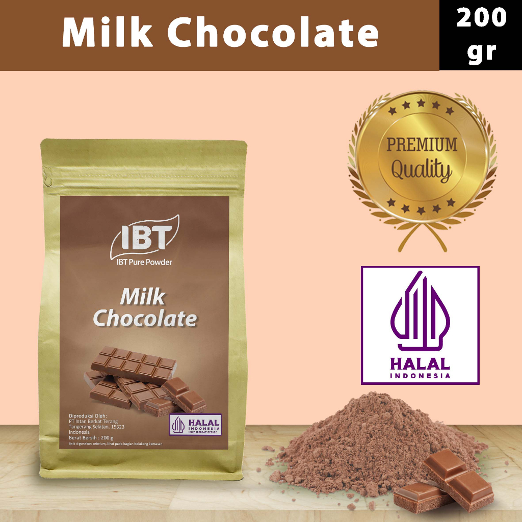 

Pure Milk Chocolate Powder Essence Murni Bubuk Chocolate Import Makanan Kue 200 gr