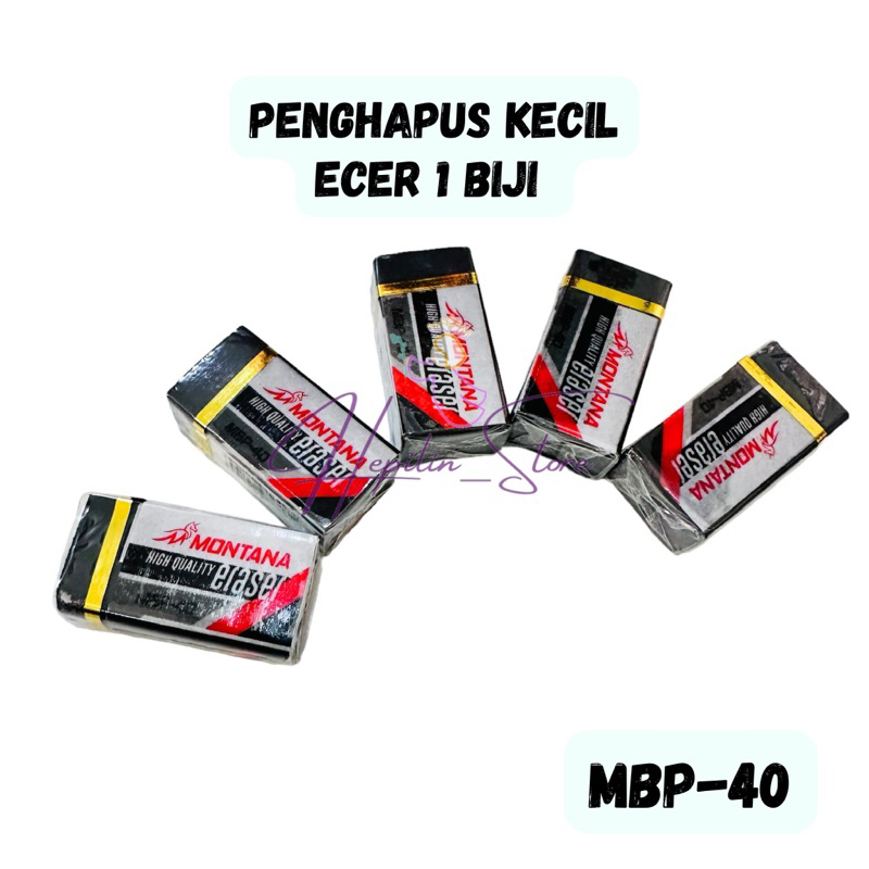 

Penghapus Pensil Hitam Kecil Montana MBP40 , Penghapus Putih Kecil MWP-40 Montana , Penghapus Warna Warni Kecil Montana / Eraser Montana