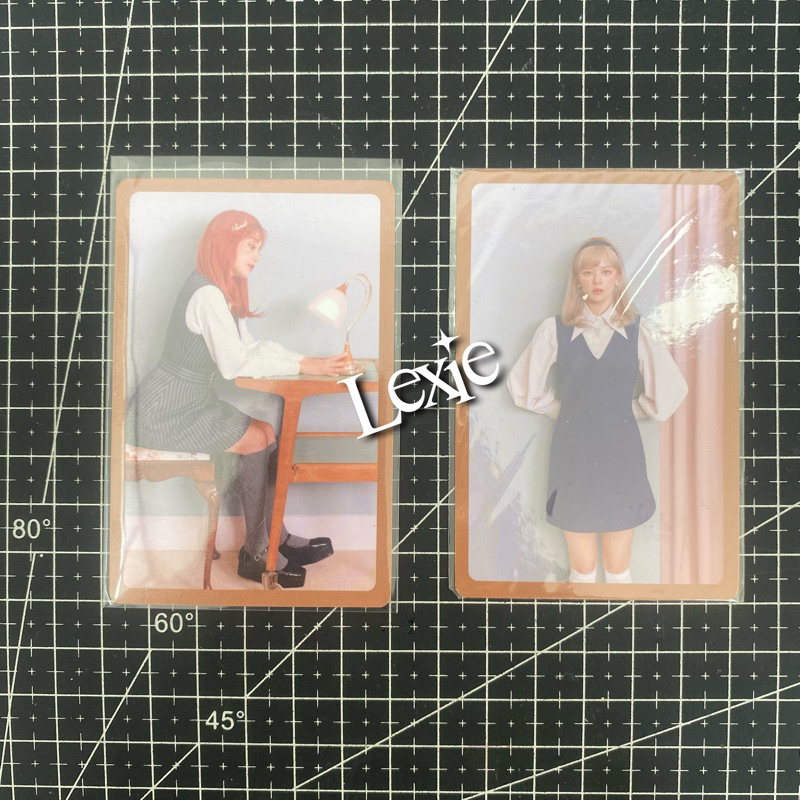 OFFICIAL PHOTOCARD JIHYO JEONGYEON TWICE POB PRE ORDER BENEFIT EYES WIDE OPEN - RETRO VER.